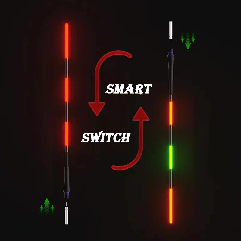 Flotador de pesca electrónico de inducción por gravedad, equipo de pesca de carpa grande al aire libre, se vuelve rojo, Shot6G-34G larga, accesorios - imagen 4