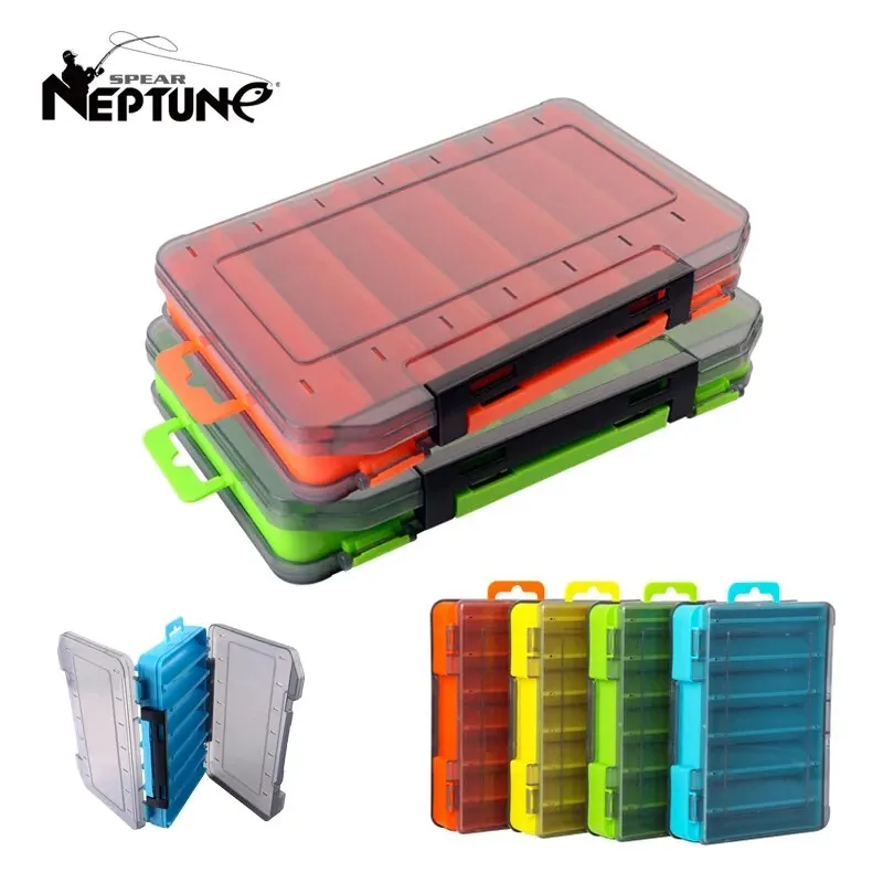 Caja de almacenamiento de aparejos de pesca de doble cara para señuelos giratorios, caja de herramientas Egi, estuche de cebo Artificial, organizador de accesorios de pescador - imagen 4