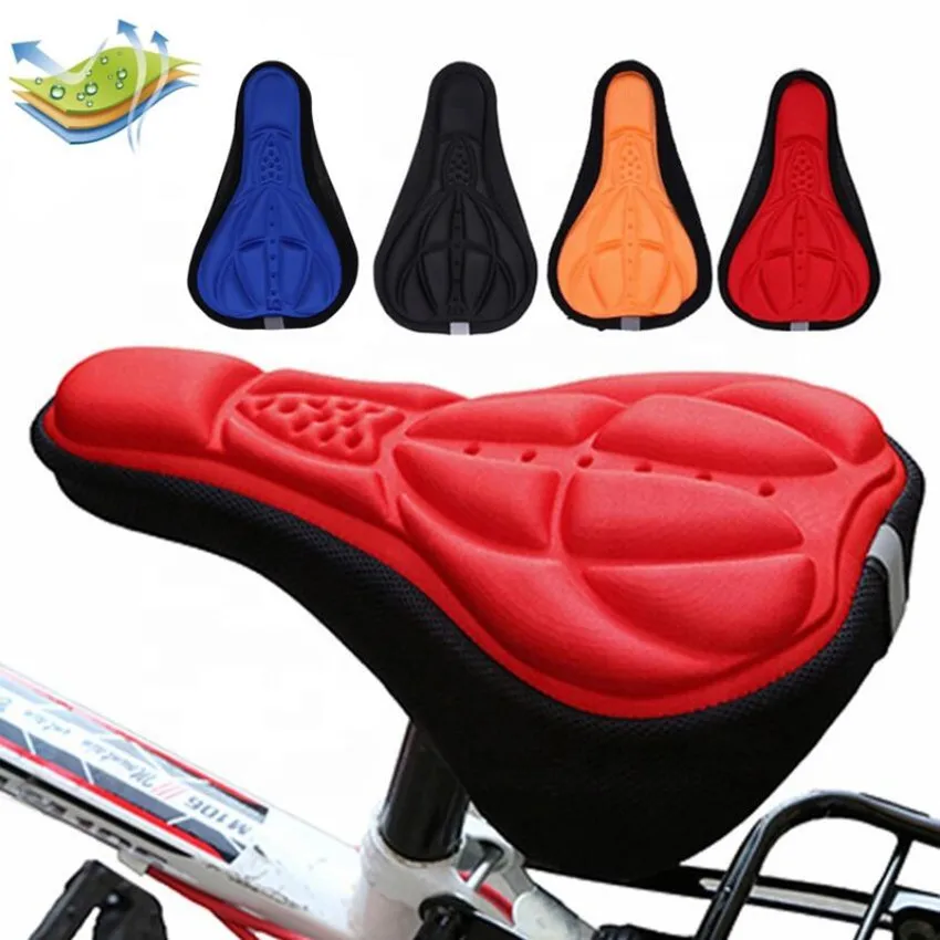 Funda de asiento de bicicleta suave 3D, cómodo cojín de espuma, accesorios para bicicleta de montaña - imagen 3
