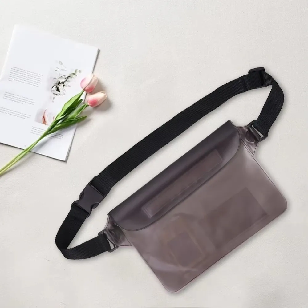 Bolsa estanca transparente de cintura para móvil
