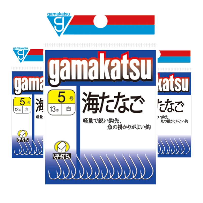Púa de pesca Gamakatsu, blanca fina, anzuelo competitivo, carpa cruciana, pez marino, hecha en Japón - imagen 4