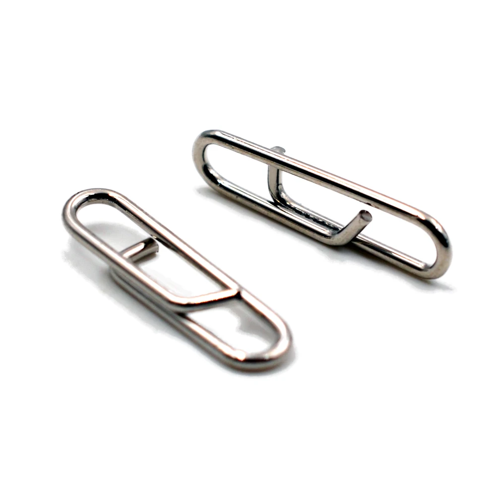 MNFT 50 Uds potente Clip de enlace rápido de acero inoxidable aparejos de pesca a presión Clips de eslabones de plomo de cambio rápido accesorios de enclavamiento - imagen 4