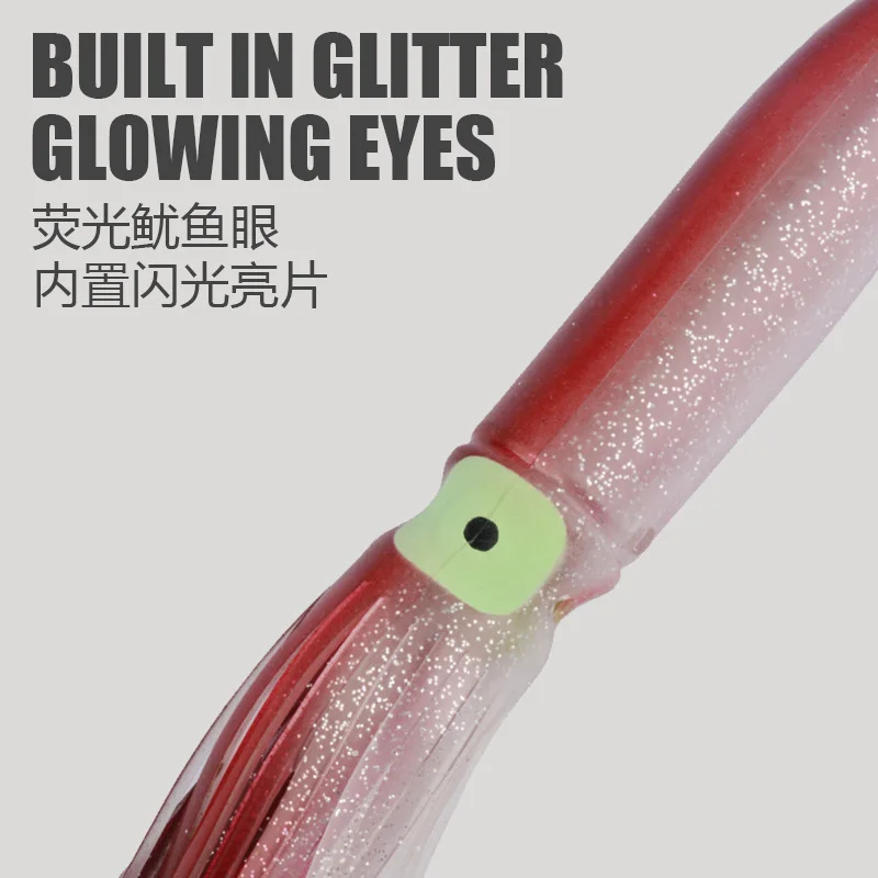 Señuelo de cebo suave de calamar y pulpo luminoso, 1 unidad, 31cm/67g, acción de natación realista, columpio, aparejos de pesca - imagen 2