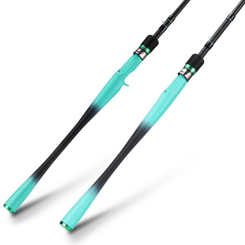 Sougayilang-caña de pescar ultraligera de 4 secciones, caña de carbono de fundición giratoria, arrastre máximo de 8KG, pesca en el océano y agua dulce, 1,8-2,1 m - imagen 2