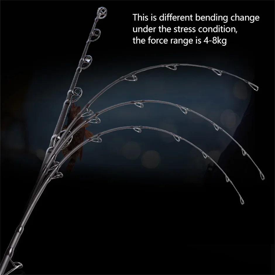 Mavllos RaptorII agua salada súper duro carbono Jigging caña señuelo 80-250 línea 20-50Lb barco ligero pesca atún caña de fundición giratoria - imagen 4