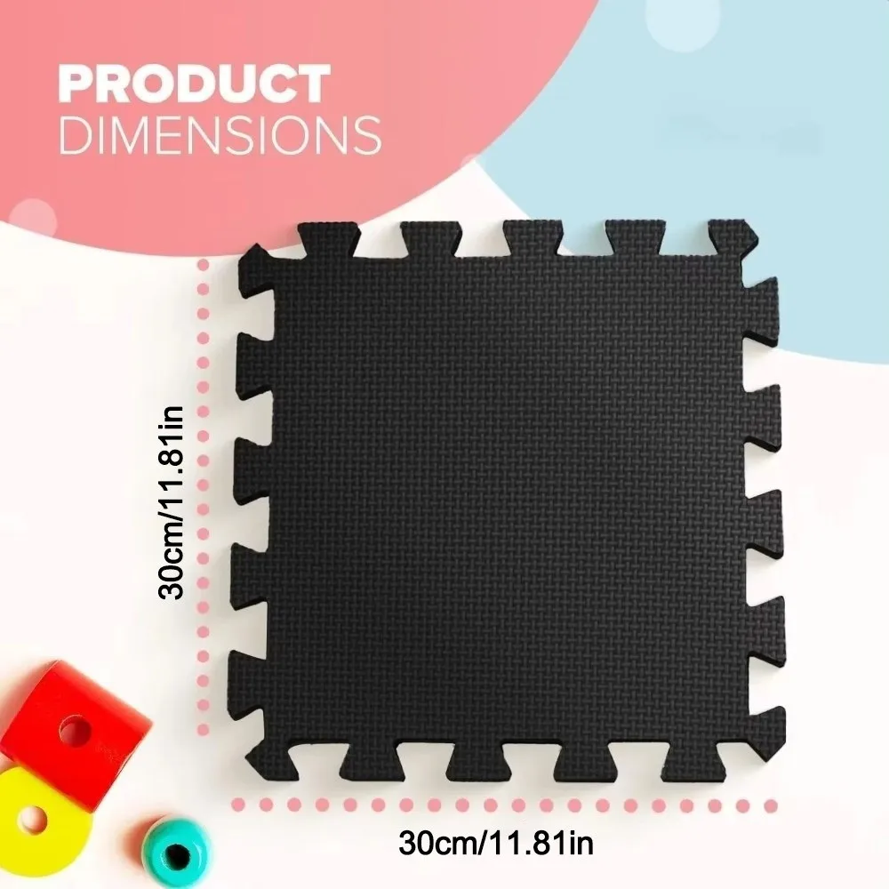 Estera de juego de espuma EVA de fácil limpieza, rompecabezas, azulejo entrelazado, esteras de Yoga, superficie protectora suave, estera de ejercicio para gimnasio - imagen 5