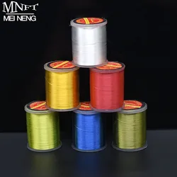 Hilo de seda multicolor fino y largo para atar moscas