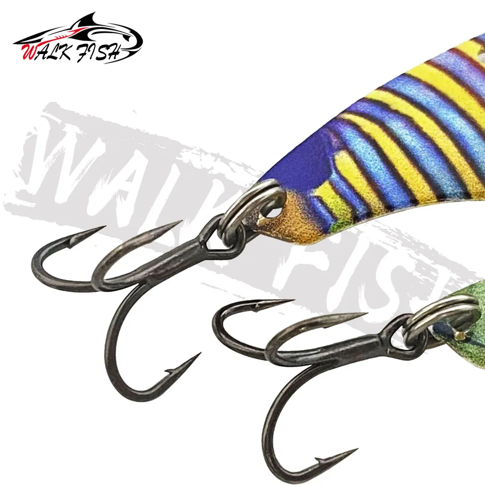 WALK FISH-señuelo de Metal con ojos 3D, 1 piezas, 48mm, 14g, vibración de hundimiento, cebos artificiales para Lucio, perca, aparejos de Pesca - imagen 4