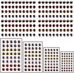 Ojos de pez realista multi-tamaño para señuelo – Atado de moscas