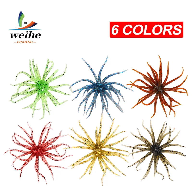 WEIHE Señuelo Erizo Marino Suave Multicolor