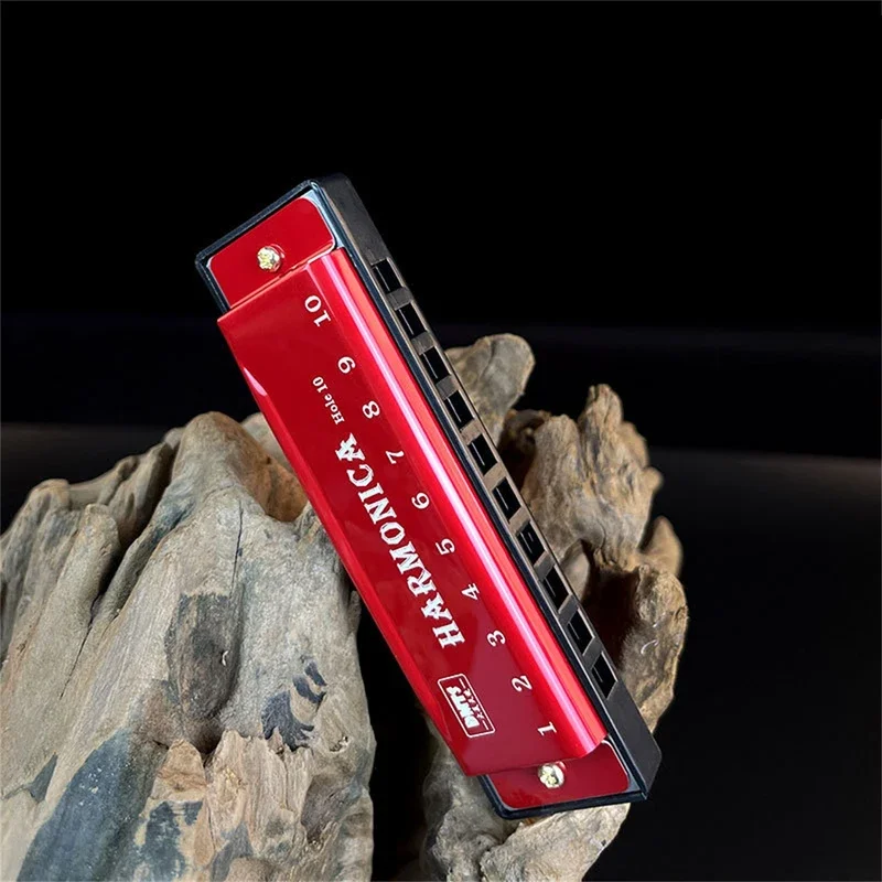 Llave de armónica de C Armónica diatónica de 10 agujeros C con estuche para estudiantes principiantes Regalo para niños con estuche - imagen 2