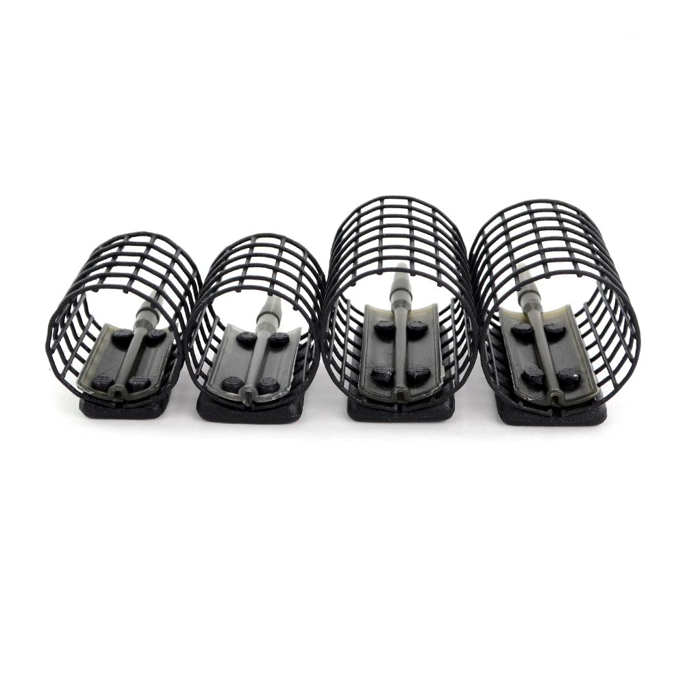 Hirisi-aparejos de pesca de carpa, alimentador de 10 piezas, jaula de cebo, accesorios de pesca con mangas, antienredos, 30g/40g/50g/60g - imagen 5