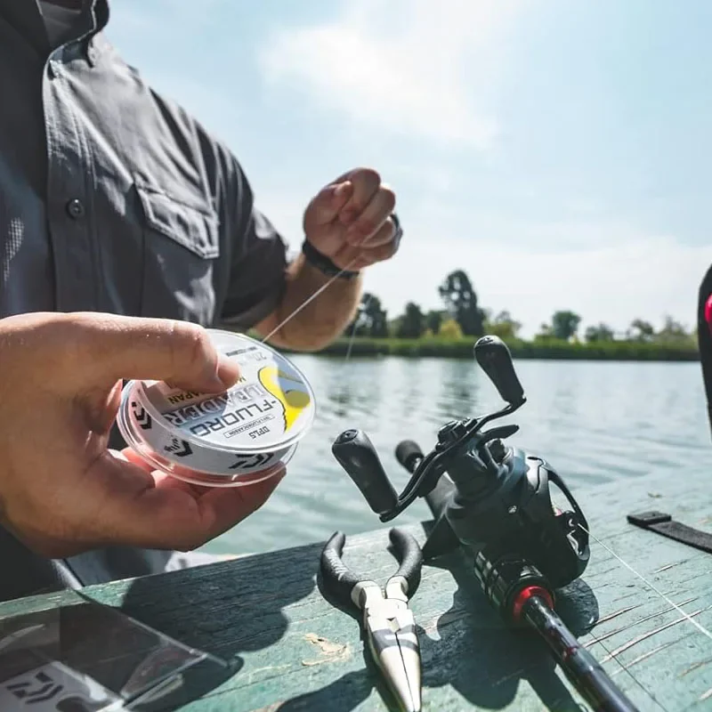 Línea de pesca líder de fluorocarbono DAIWAJ-FLUORO: longitud: 50M y 100M, tamaño: línea líder de fibra de carbono de 4-80lb PESCA - imagen 5