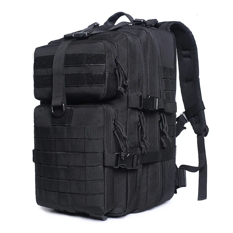 Lawaia mochila táctica de viaje al aire libre, bolsa táctica de 45l, ventilador militar de corta distancia, mochila de Montañismo impermeable - imagen 2