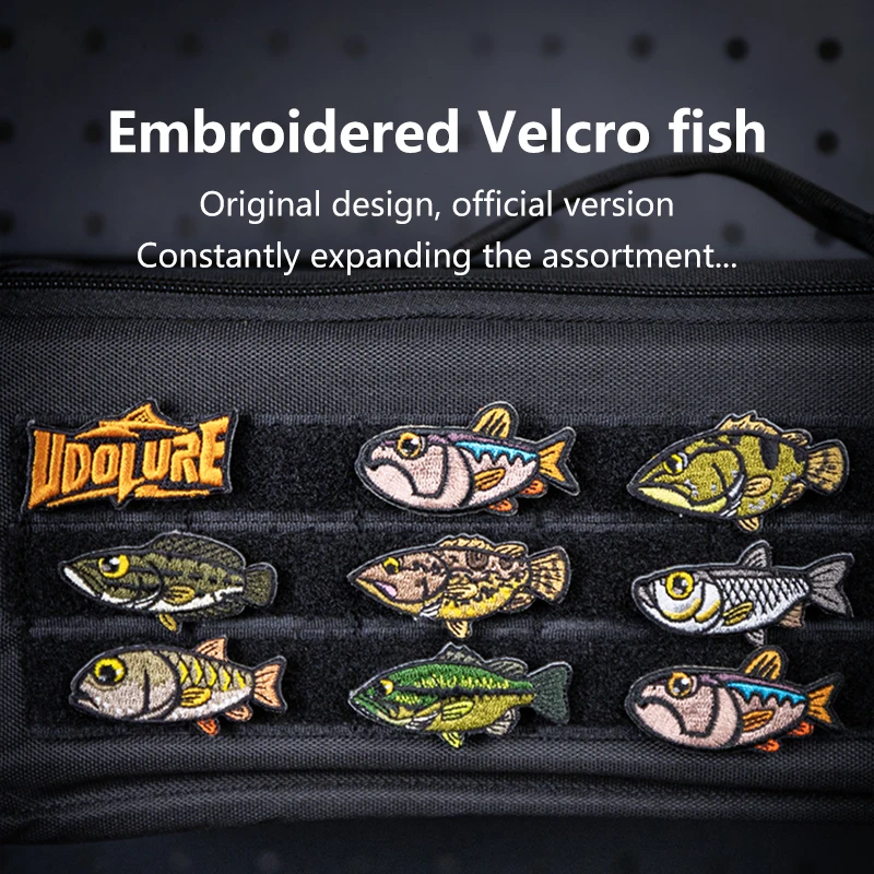 Parche de pesca bordado con velcro para mochilas y gorras - imagen 5
