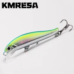 1 Uds 5,5 cm/4g Mini láser duro Minnow hundimiento cebo Wobbler Jerkbait manivela Señuelos de Pesca gancho lubina Pesca aparejos de agua dulce y salada