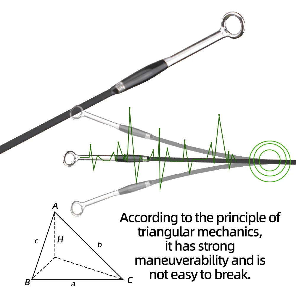 Caña de pescar con mosca multinodal # Varilla de viaje de fibra de carbono de 5-6/,7 secciones/8 secciones - imagen 2