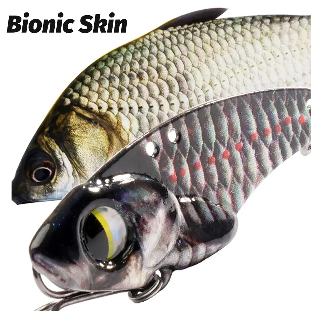 GOBAIT VIB-señuelo de plantilla de Metal, 7g, 10g, 17g, 20g, cuchara giratoria, aparejos de Pesca, anzuelo Popper, Swimbait, cebo giratorio - imagen 4