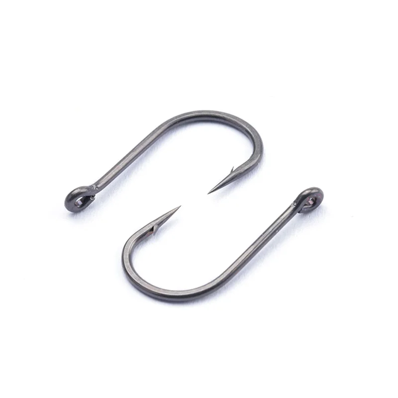 50 Uds. Anzuelo de pesca de carpa de acero de aleación, anzuelo de púas súper deslizante, método alimentador, anzuelo torcido para pesca de carpa, accesorio de aparejos - imagen 5