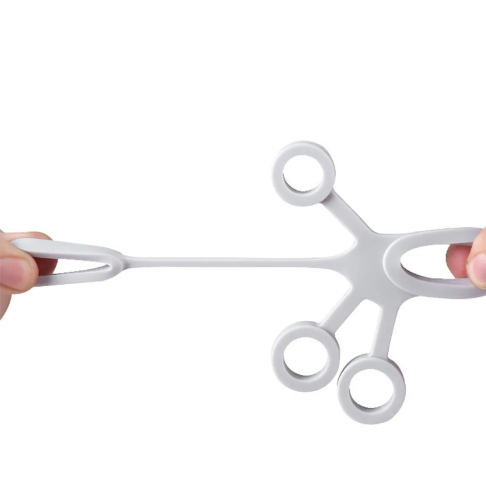 Expansor de mano de silicona para entrenamiento de dedos, bandas de resistencia de fuerza, ejercicio de muñeca, Fitness - imagen 5
