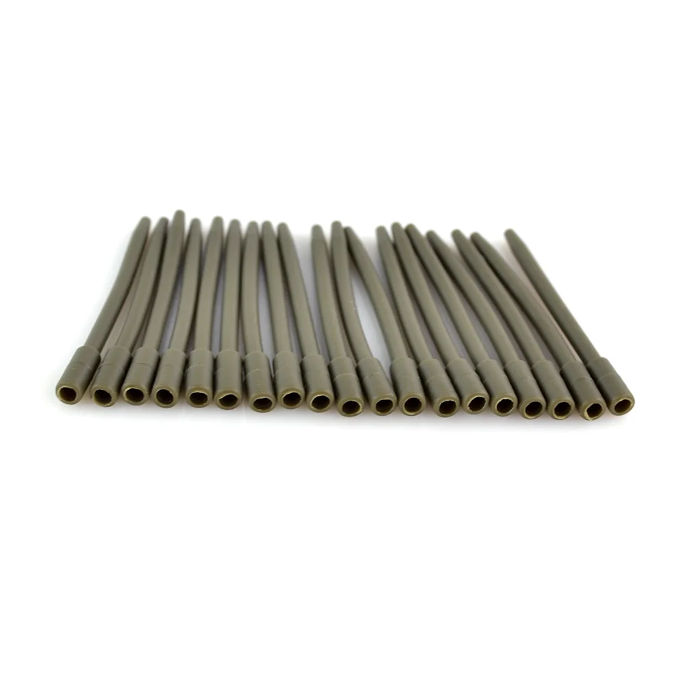 Hirisi 20 piezas 56mm pesca de goma suave mangas antienredos pesca de carpa tubo de plomo en línea AH011 - imagen 5