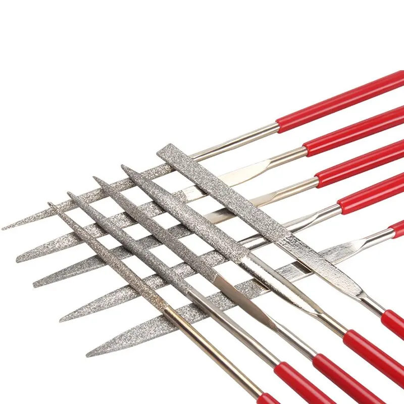 10Pcs Diamond Needle File Set For Jewelry Metal Wood Ceramic Glass Stone Craft Sharping Working Hand Carving Tool - imagen 5