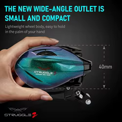 Carrete de pesca de fundición de cebo, relación de engranaje de cuerpo pequeño 7,2: 1, aparejos de pesca, lubina, trucha, pesca de carpa STRUGGLE2