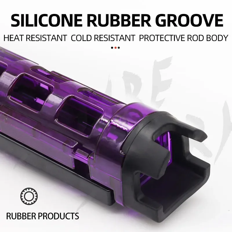 Caja de pesca de plástico, soporte para poste, soporte de tubo de poste desmontable, dispositivo de inserción Vertical, estante para barril de pesca, accesorios de pesca - imagen 3