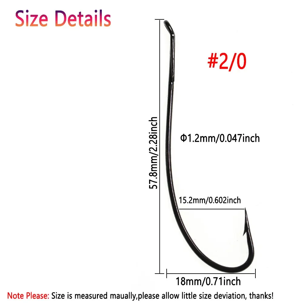 Bimoo 5 uds 2/0 anzuelo de mosca único de salmón tradicional de acero rico en carbono para atar serpentinas húmedas salmón trucha Steelhead Señuelos de pesca - imagen 4