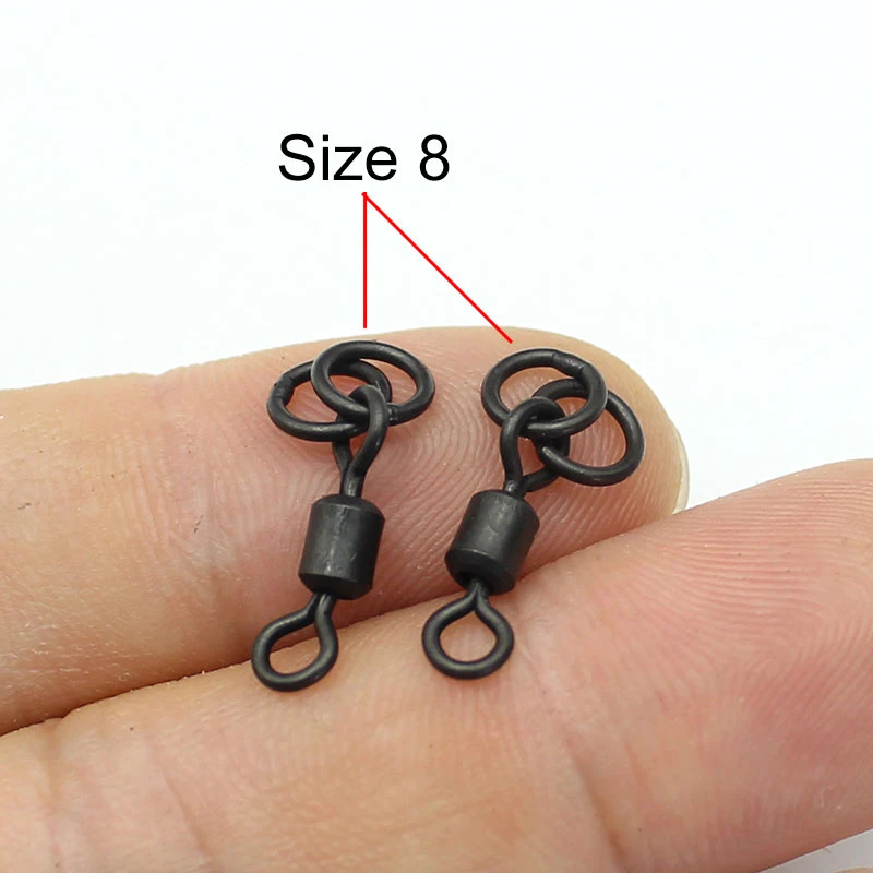 Accesorios de pesca de carpa de 20 piezas, doble anillo giratorio de cambio rápido, helicóptero Chod, aparejo Ronnie para aparejos de pesca de carpa - imagen 3