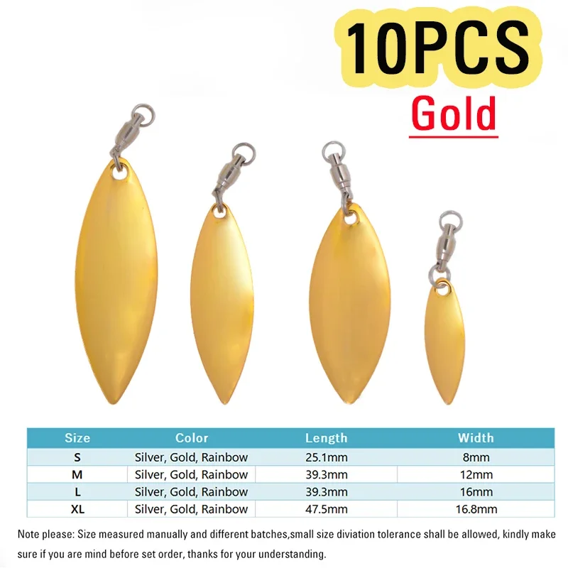 10pcs A Golden