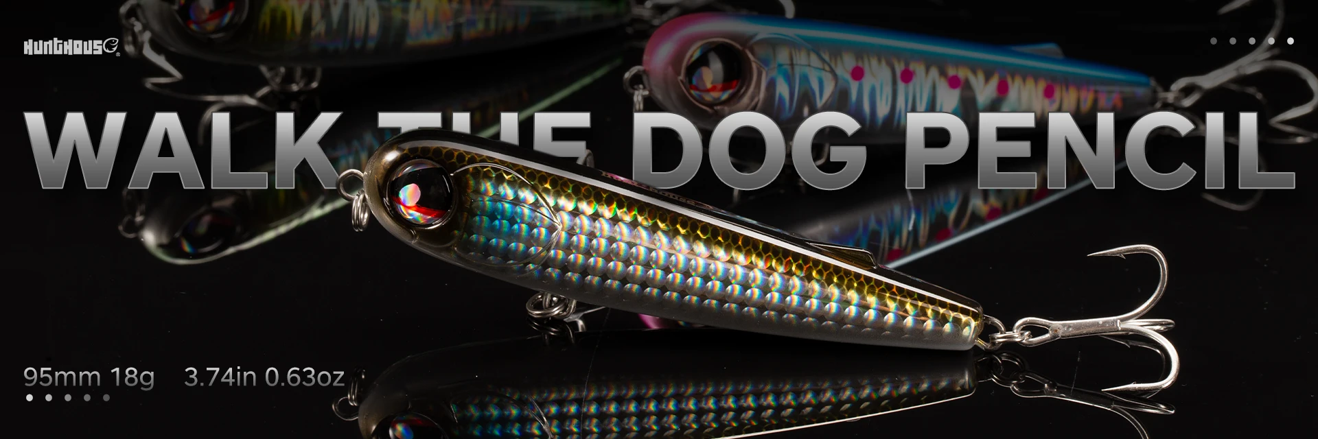 Camine el perió a lápiz Un señuelo de pesca de alta calidad vibrante diseñado para una pesca efectiva y atractiva