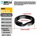 black 6mm 100pcs