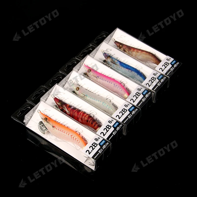 LETOYO 2.5# 2.2# 1.8# cebo de calamar pequeño de búsqueda Cebo de calamar luminoso Cebo de pesca artificial EGING Para Señuelo de pulpo Webfoot Pesca de sepia EGI Señuelo de pesca en el mar EGI-SUTTE-BATIC - imagen 5