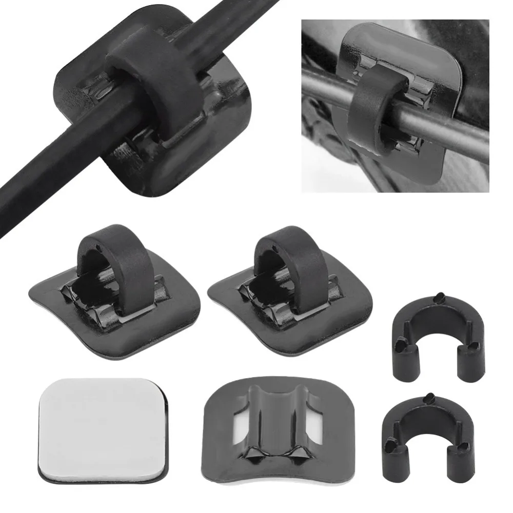 Hebillas C aleación aluminio para bicicleta – Guías cable freno multicolor - imagen 4