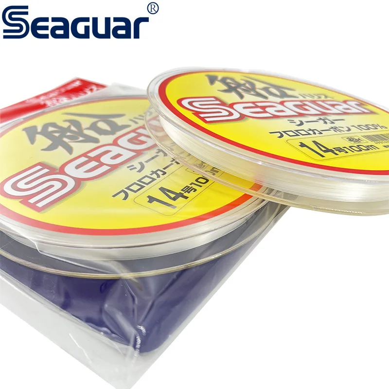 Línea de pesca de fluorocarbono 100% Seaguar Original de Japón 100M # 1.5- # Línea de pesca de barco de aguas profundas de 14 de diámetro, 0,205mm-0,62mm - imagen 4