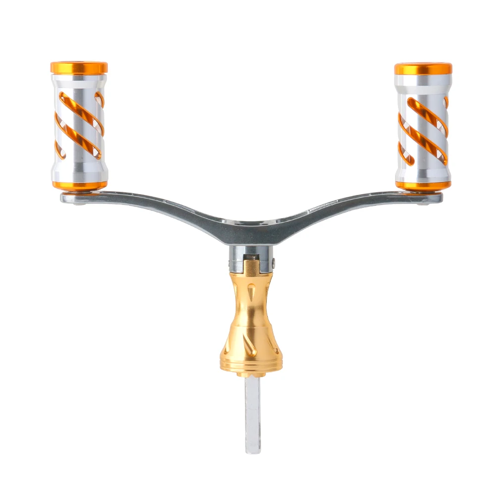 DEUKIO DIY mango doble de Metal para marca S pomos de carrete de pesca giratorio accesorio de pesca de carrete de pesca - imagen 3