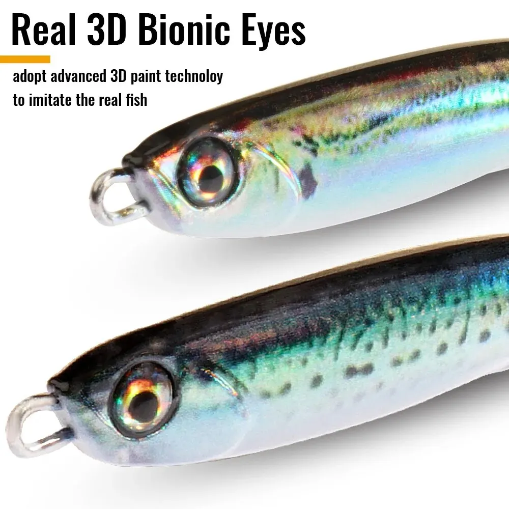 Señuelo de plantilla de Metal, 10g, 20, 30g, 40g, cuchara giratoria, Color de ojo 3D, Wobbler, aparejos de Pesca giratorios, anzuelo Swimbait, cebo giratorio - imagen 3