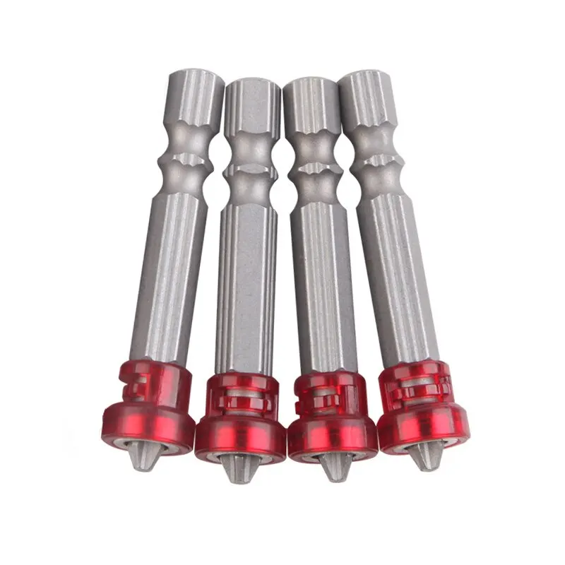 Destornillador de anillo magnético de doble cabeza, taladro eléctrico, palo de viento, Cruz fuerte, 4 piezas, alta calidad - imagen 2