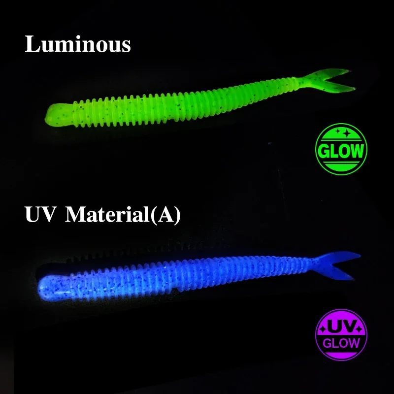 TSURINOYA Wacky Rig cebo blando llama 7,6 cm 1,8g 18 Uds señuelo de pesca de silicona juego de lubina cebos finos gusano flotante para Texas Rig - imagen 5