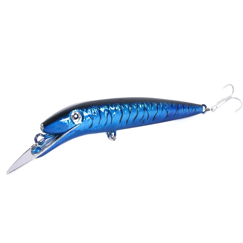 Señuelo de Pesca de pececillos Wobbler, 1 piezas de largo, 19,7 cm, 45g, Crankbait grande 2 #, gancho 3D, Ojos de lubina, cebos artificiales duros para Pesca - imagen 5