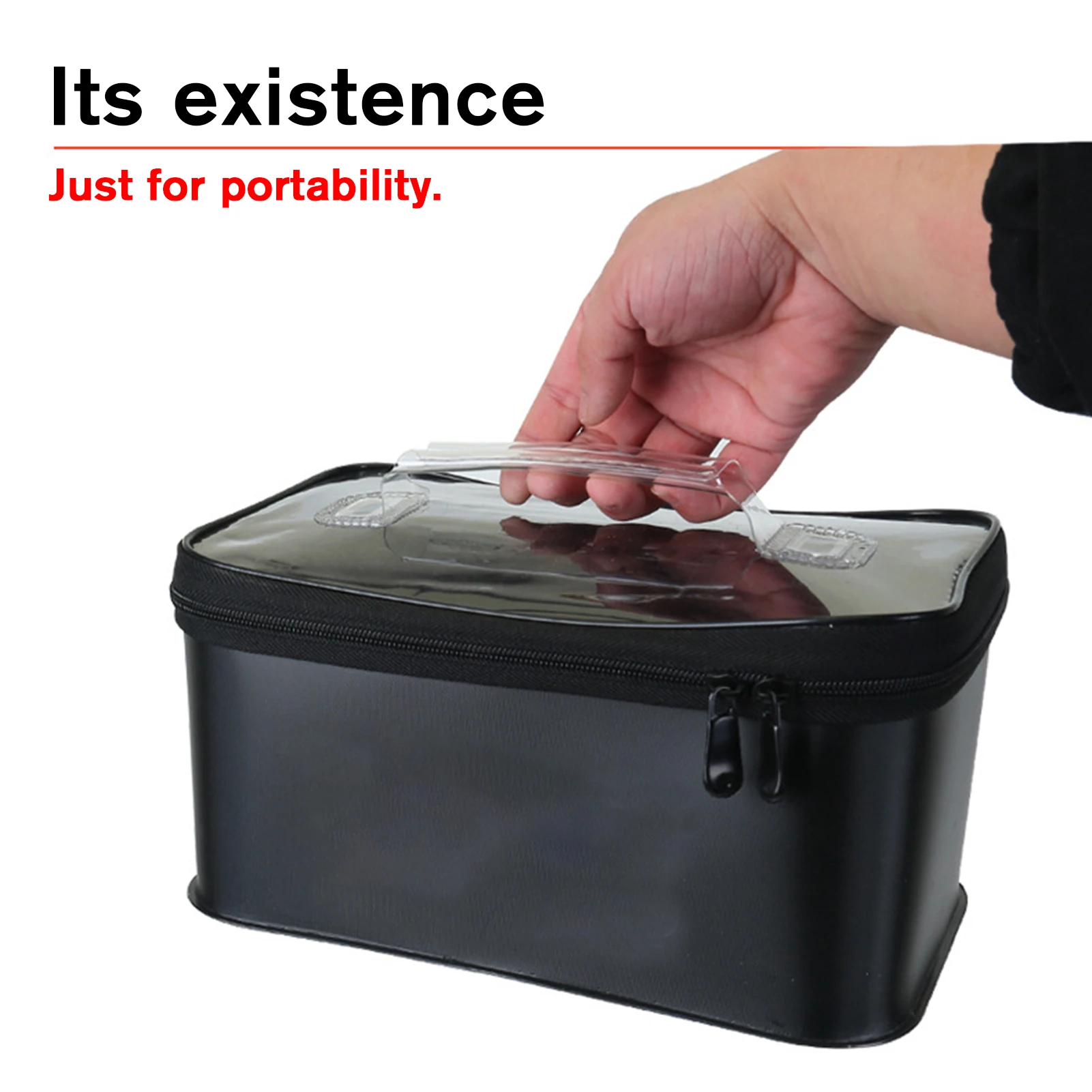 Cajas de pesca EVA de 3 uds., caja de almacenamiento de señuelos de pesca gruesa, cubo de almacenamiento de peces vivos para pesca al aire libre, juego de cubo de pesca portátil - imagen 5