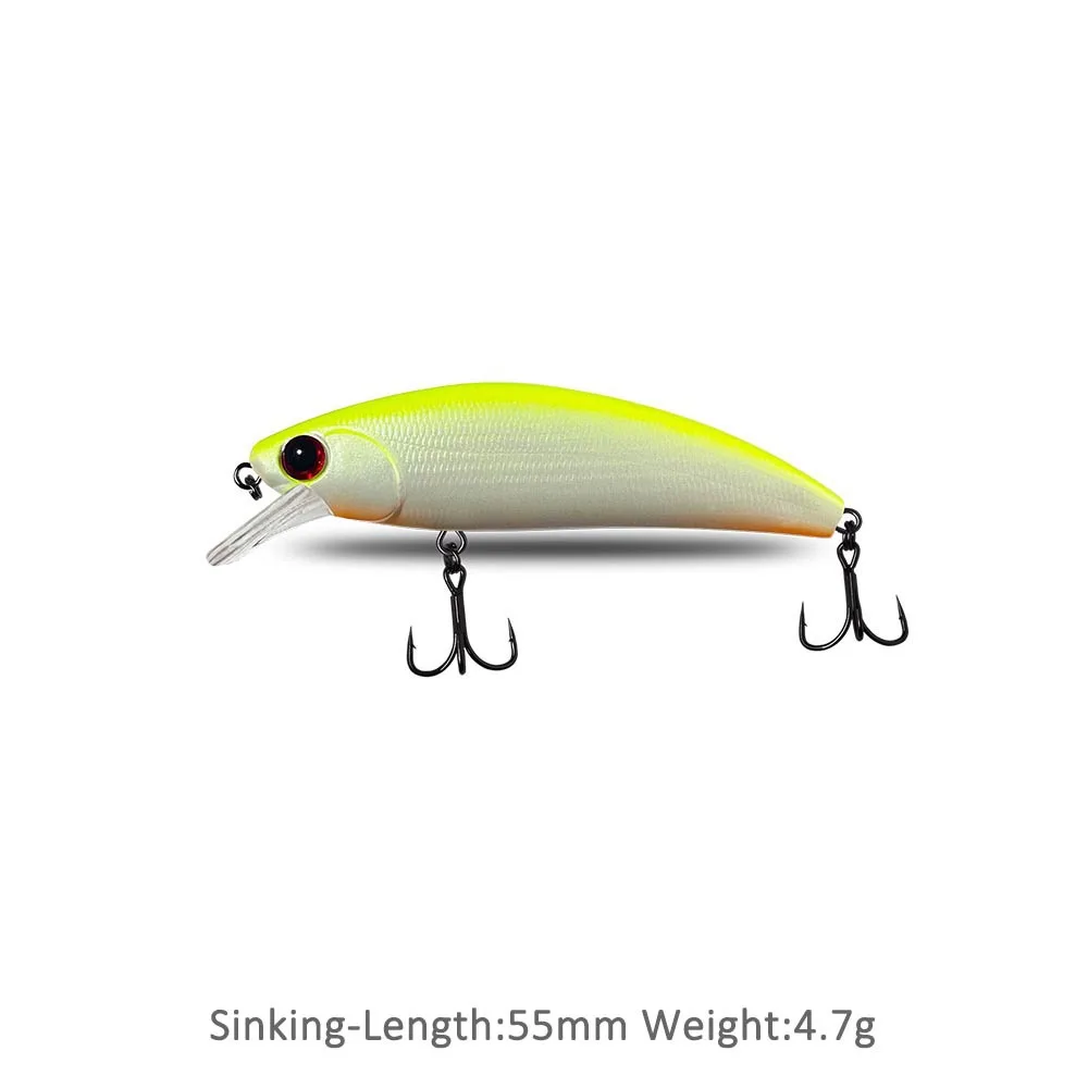 Señuelo de pesca duro Artificial, cebo de trucha, 55mm, 4,7g, Jerkbait, Swimbait - imagen 2