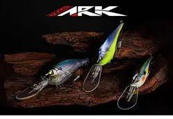 ARK CT8 Tabla de lengua de línea doblada CRANKBAIT de grasa poco profunda y ruido, cebo Lurea de tiro lejano, duro