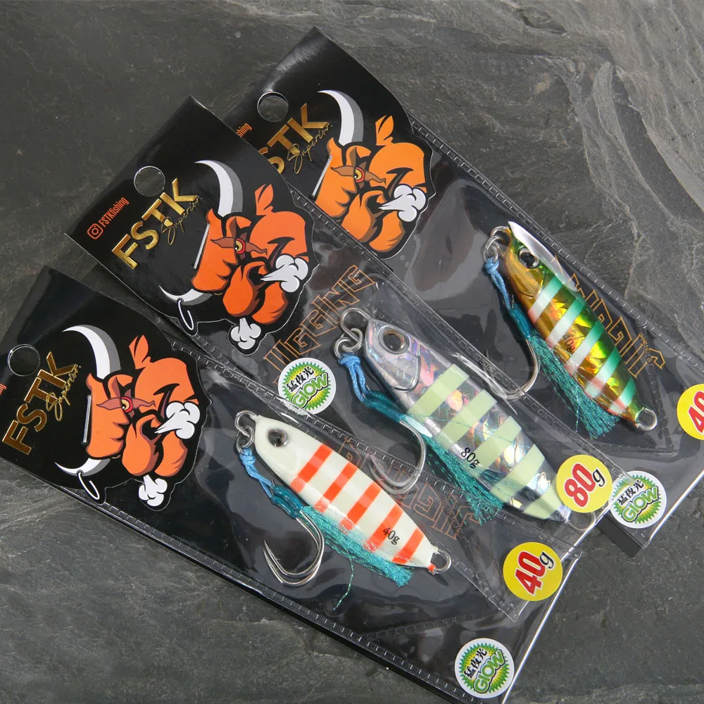 FSTK Jig Spoon para Lubina – Señuelo artificial de metal fundido - imagen 5