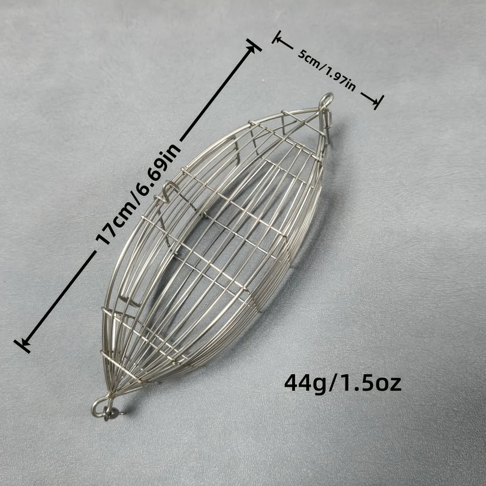 Nasa de acero inoxidable para gambas – Forma oliva para pesca en mar - imagen 4