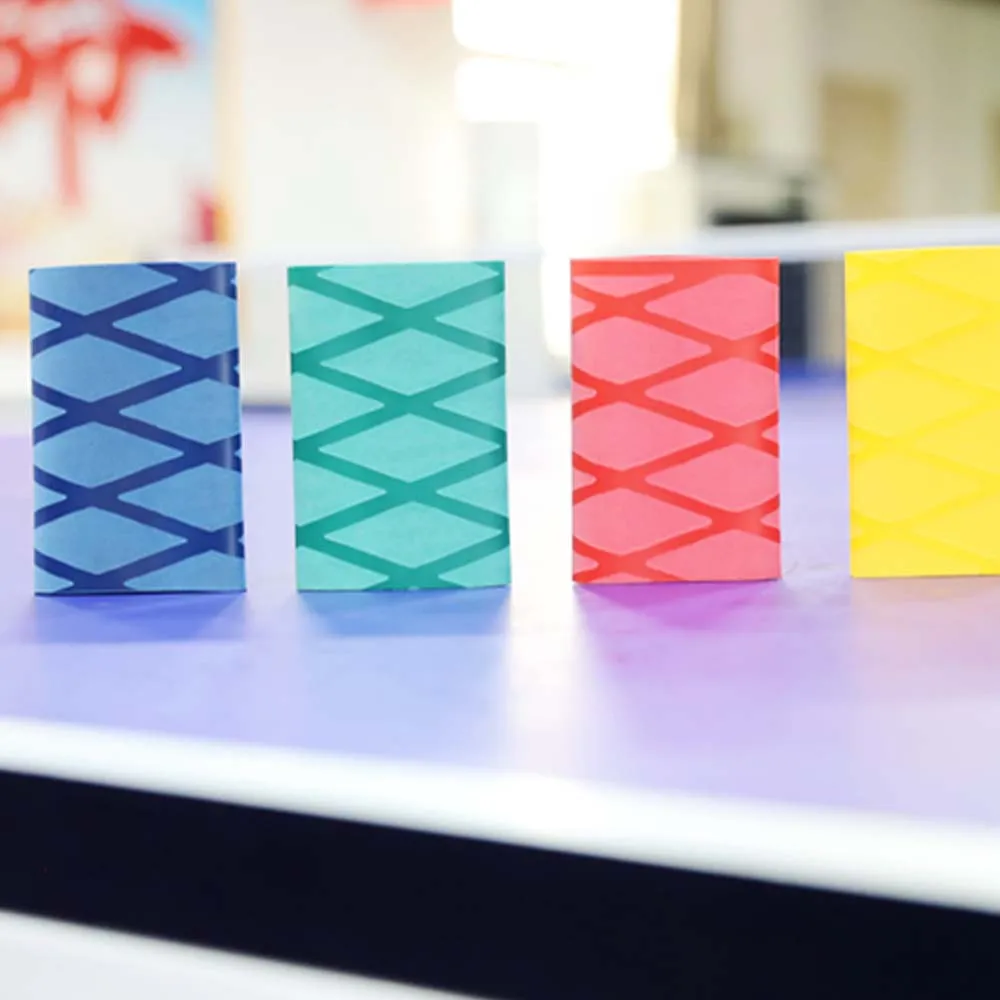 Juego de empuñaduras de caña de PE, cinta de raqueta, Tubo termorretráctil reticulado de Ping Pong, sobreagarre suave, termorretráctil - imagen 4