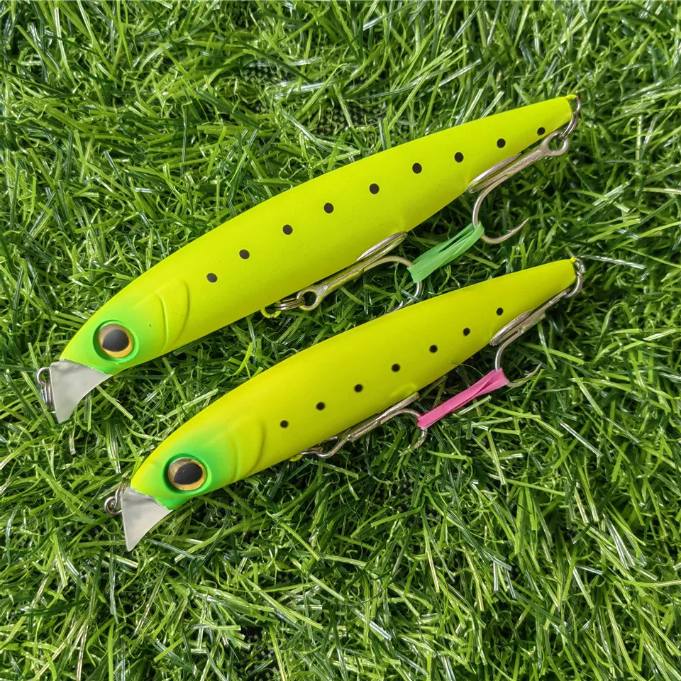 Lápiz duro de pececillo hundido, cebo Wobbler Hybird de 105mm, 32g, 120mm, 42g, pesca de lubina de agua dulce, calidad japonesa, 3 unidades - imagen 4