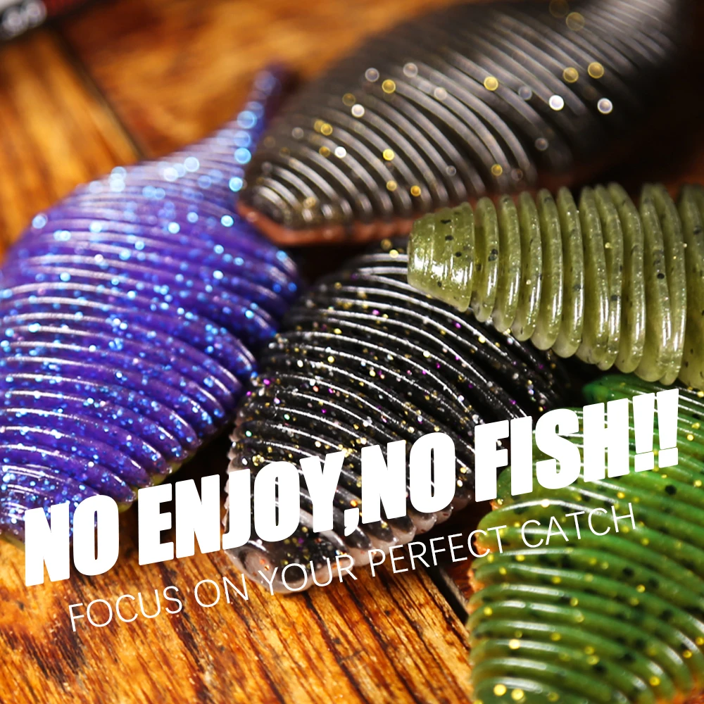 PEAK 100mm fuelle branquias cebo de gusano cebo suave Señuelos de Pesca carpa pesca lubina señuelo Isca artificial PVA - imagen 5