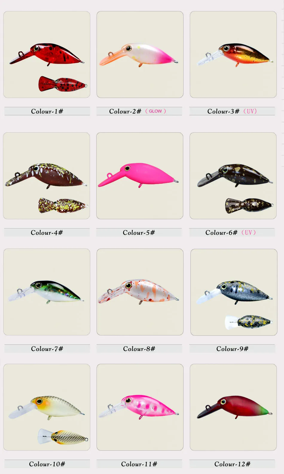 HISTOLURE Area trucha ultraligero Crankbait señuelo de Pesca 30mm 2,4g hundimiento lento Minnow Pesca Wobbler cebo para trucha - imagen 3